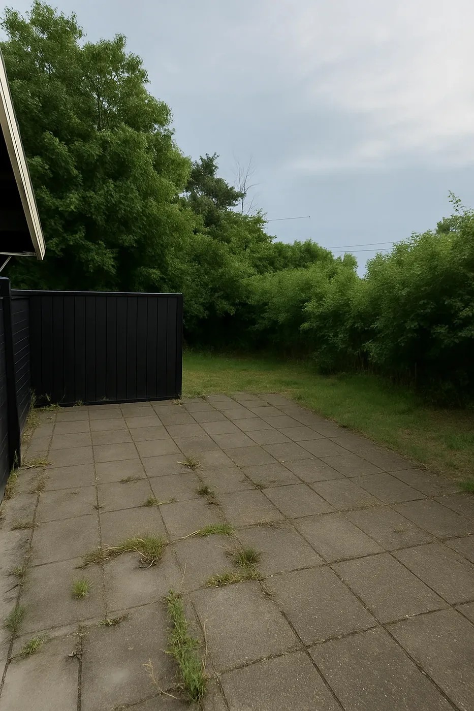 Efter: nedrivning af skur