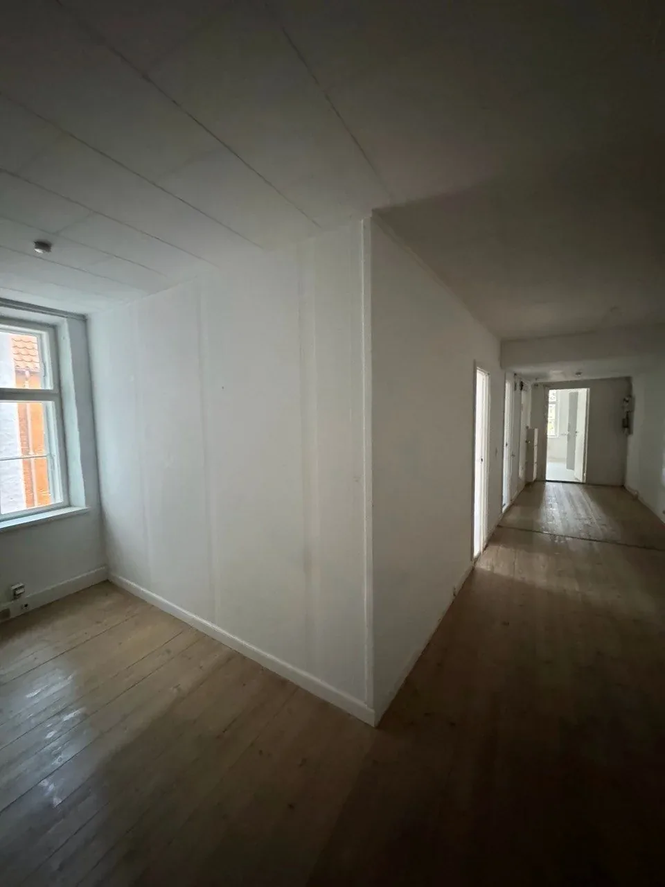 Før: nedrivning af vægge